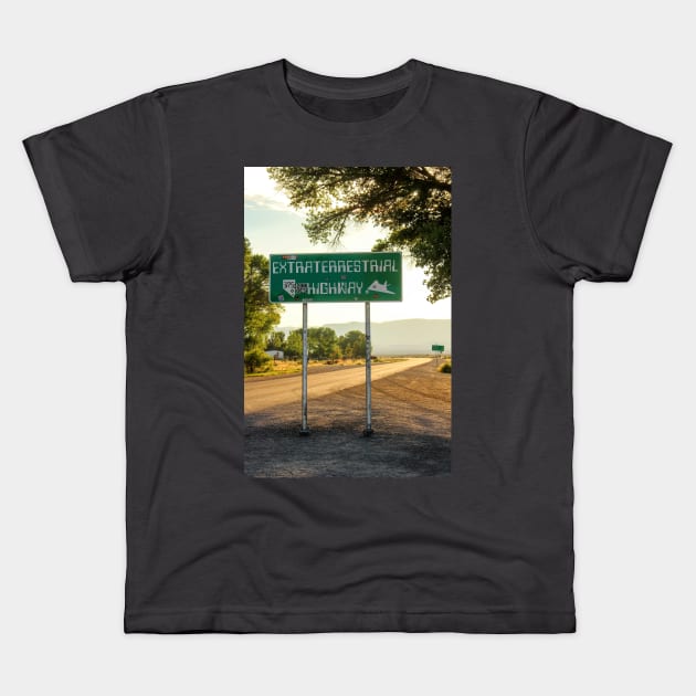 Extraterrestrial Highway Kids T-Shirt by Rob Johnson Photography